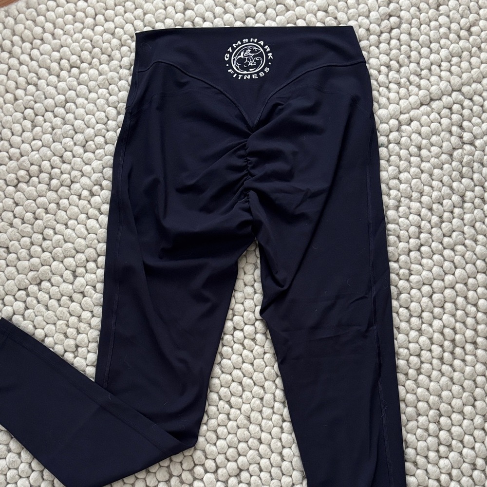 Gymshark Dark Navy Scrunched High-Rise Leggings